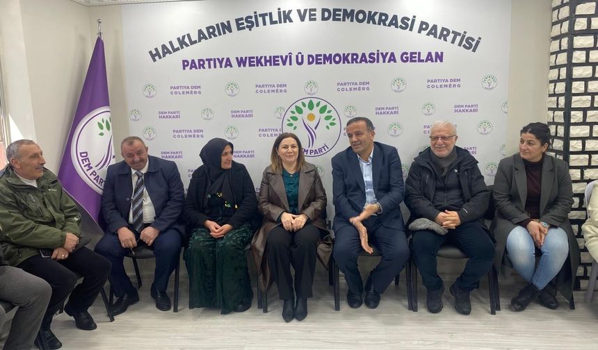 CHP Hakkari İl Başkanı Çakırbeyli’den Dem Parti’ye ziyaret