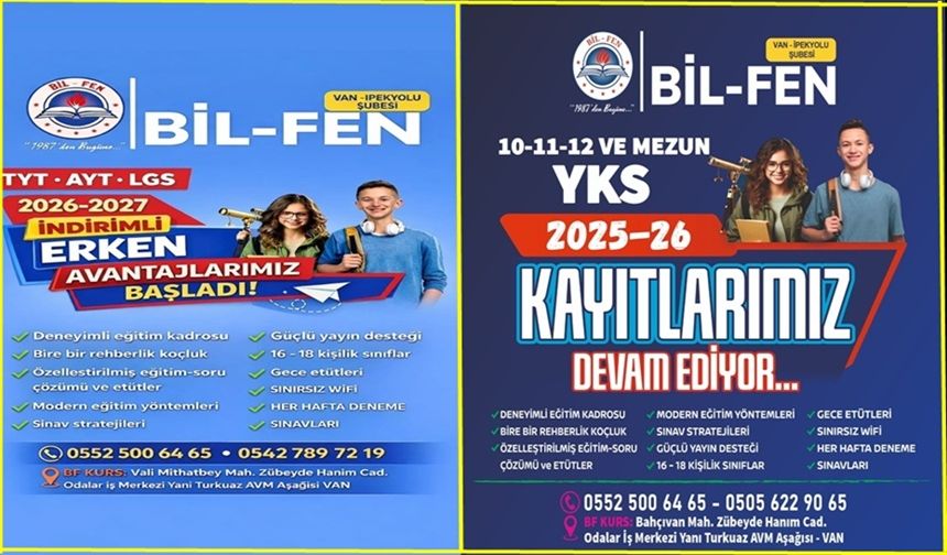 BİL-FEN İpekyolu Şubesi’nde YKS Kayıtları devam ediyor