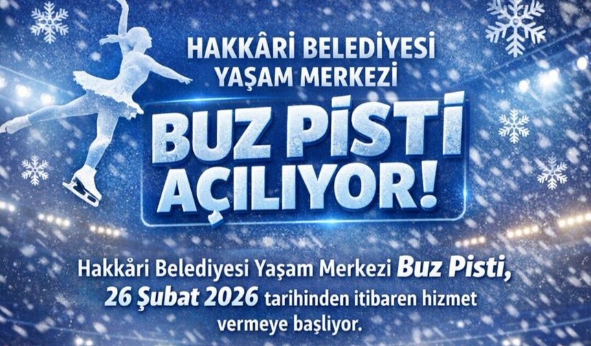 Hakkari’de Buz Pisti heyecanı başlıyor