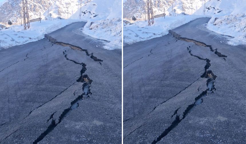 Durankaya’da çöken yolda çalışma başlatıldı
