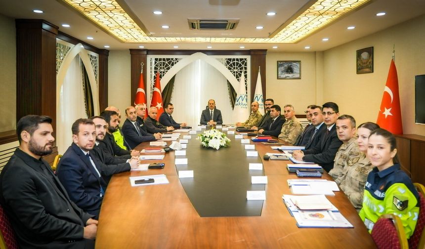 Vali Taşyapan başkanlığında asayiş toplantısı yapıldı