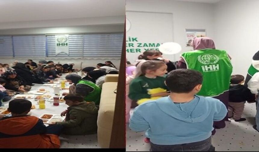 Hakkari İHH’den yetimlere kardeşlik iftarı