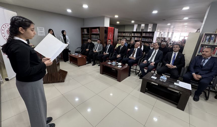 Yüksekova'da "Kütüphane Haftası" etkinliği düzenlendi