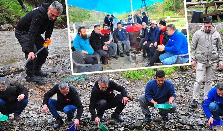 Türkiye'nin dört bir yanından gelip altın arıyorlar