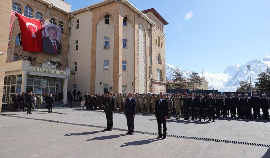 Hakkari'de 18 Mart ve Çanakkale Zaferi töreni düzenlendi