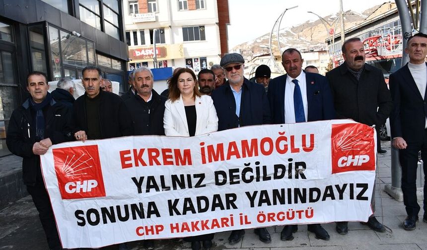 Hakkari’de Ekrem İmamoğlu’nun mektubu okundu