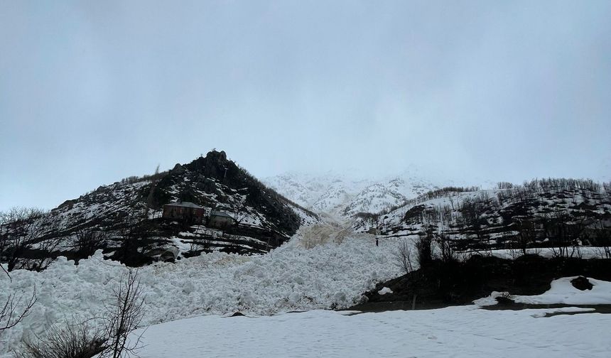 Hakkari’de çığ alarmı: O köyde 4 ev tahliye edildi