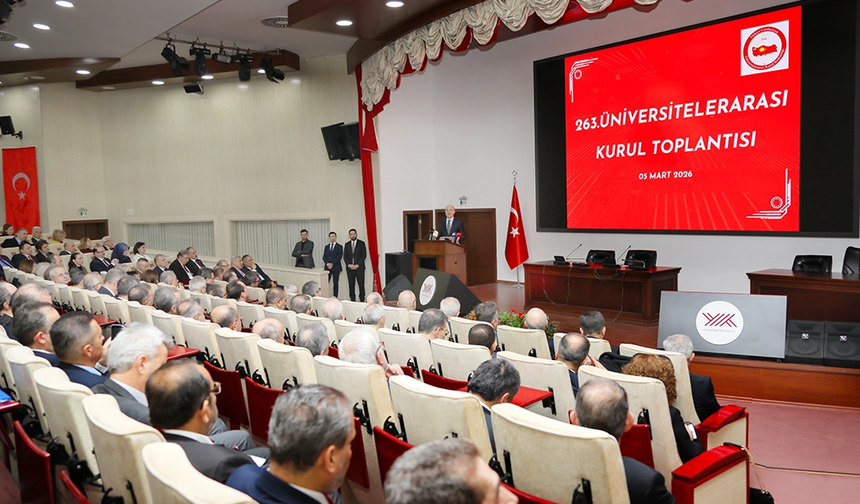 Rektör Gençcelep, 263. ÜAK toplantısına katıldı