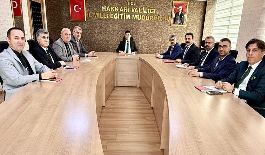 Hakkari MEB'de haftalık koordinasyon toplantısı