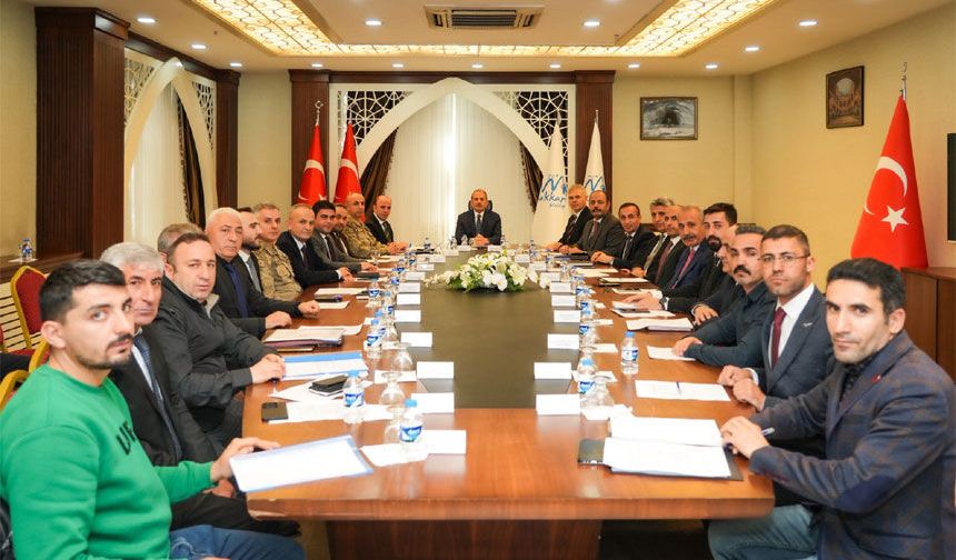 Hakkari'de hayvanları koruma kurulu toplantısı yapıldı