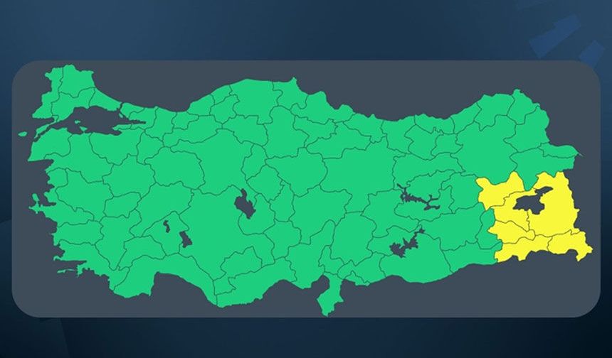 Hakkari ve Van için 'Sarı' kodlu yağış uyarısı