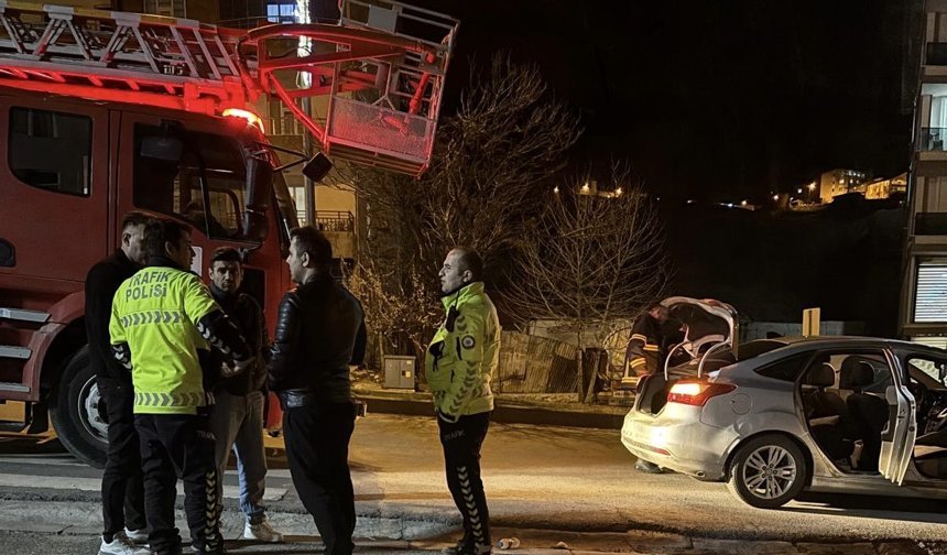 Hakkari’de LPG’li araçta gaz kaçağı alarmı