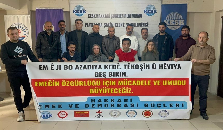 Hakkari Emek ve Demokrasi Platformu’ndan 1 Mayıs çağrısı