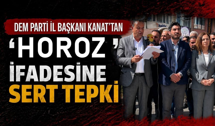 DEM Partili Kanat'tan 'Horoz' yakıştırmasına sert tepki