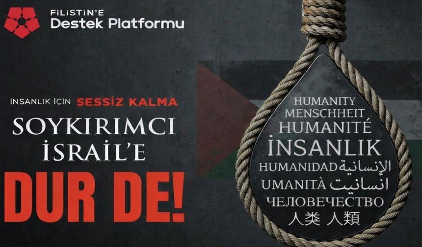 Hakkari'de Filistin'e destek açıklaması yapılacak