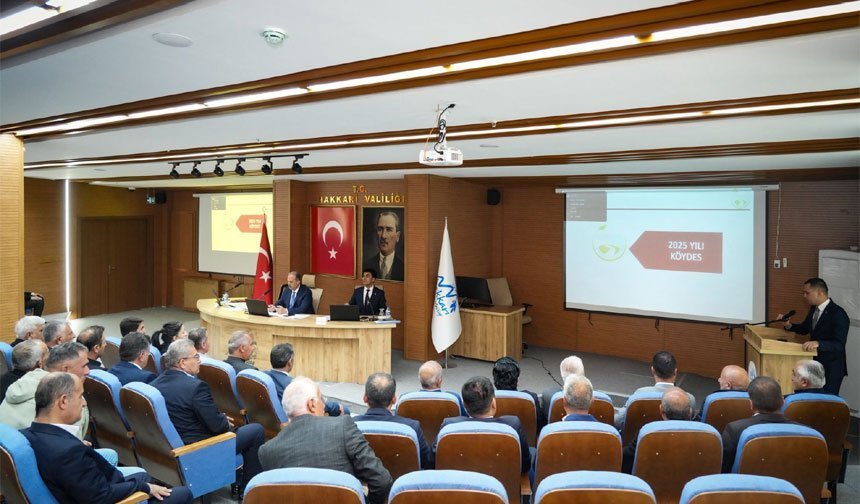 Hakkari'de KÖYDES proje toplantısı gerçekleştirildi