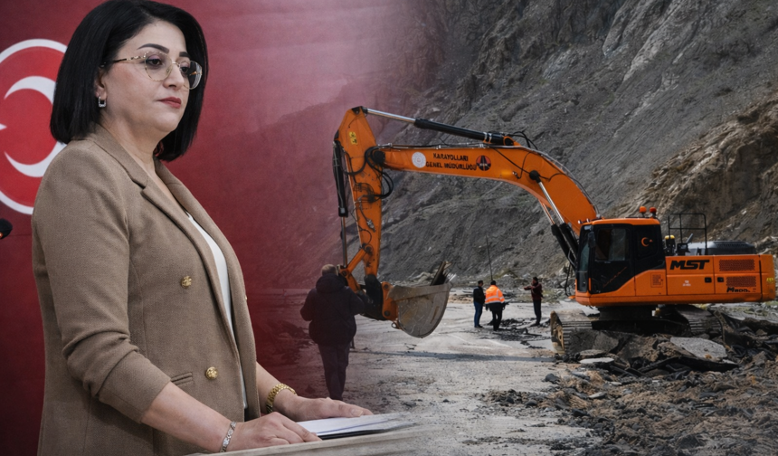 Hakkari'de çöken yollar meclis gündeminde