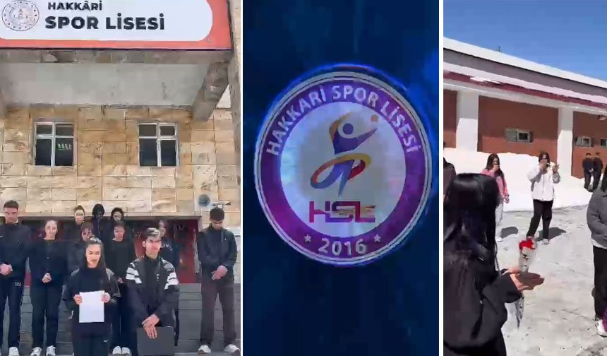 Hakkari Spor Lisesi'nden okullardaki şiddete tepki