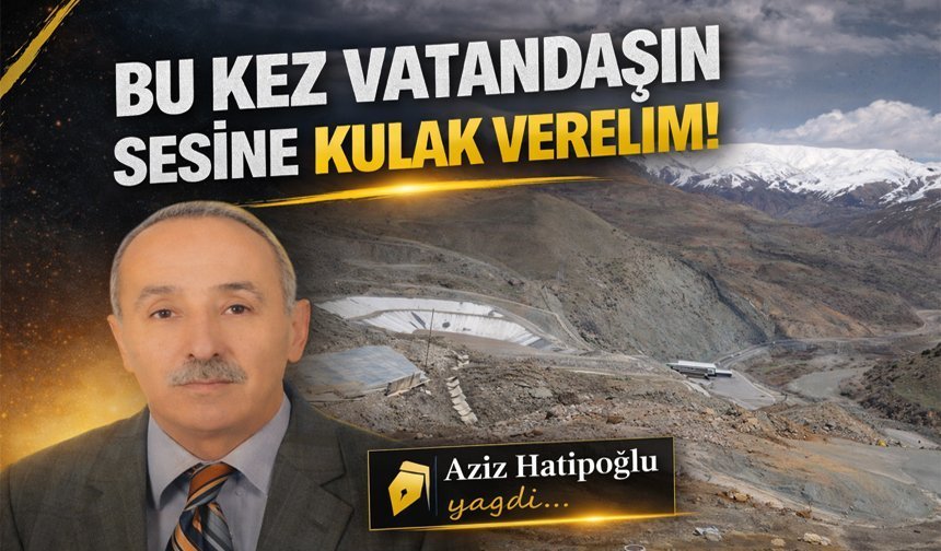 Bu kez vatandaşın sesine kulak verelim!