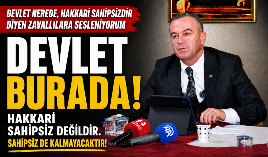 AK Parti Hakkari İl Başkanı Kaya’dan yol açıklaması