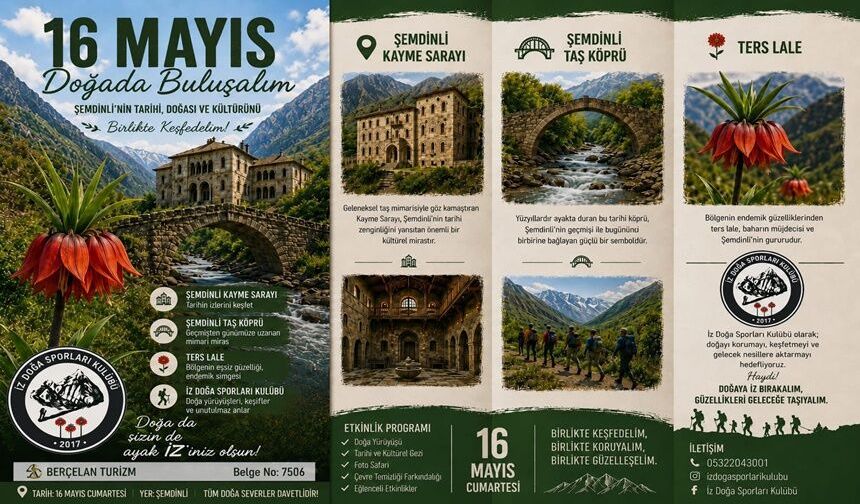 Hakkari İz Doğa Kulübünden Bahar Rotası