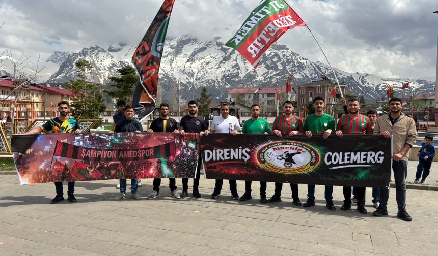Hakkari’den Amedspor’a maç öncesi destek