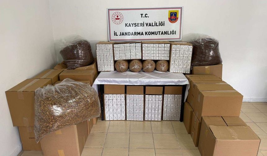 200 kilogram kaçak tütün ele geçirildi