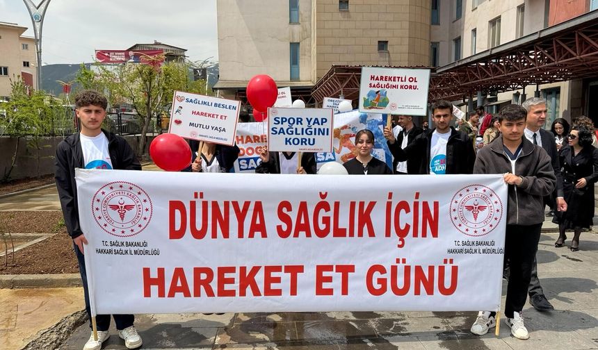 Hakkari’de hareketli yaşam için farkındalık etkinliği