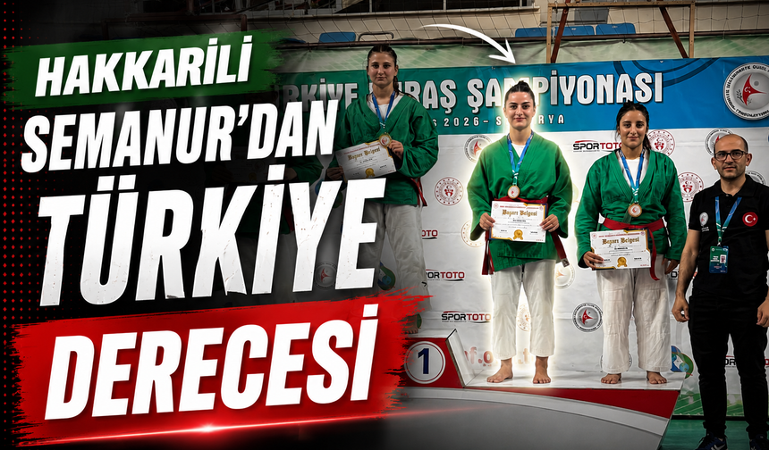 Hakkarili Semanur'dan Türkiye derecesi