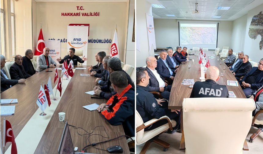 Hakkari AFAD’da taşkın riski toplantısı
