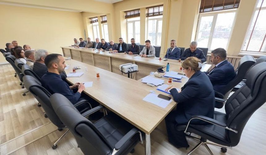 Yüksekova Belediyesi’nde koordinasyonu toplantısı
