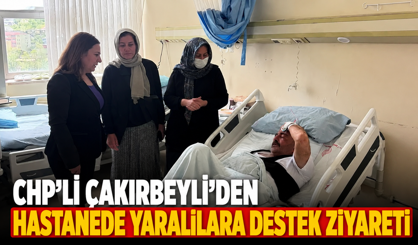 CHP'li Çakırbeyli'den hastanede tedavi gören yaralılara destek ziyareti