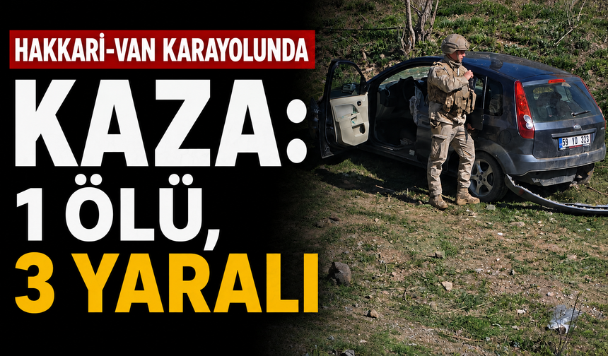 Hakkari-Van karayolunda  kaza: 1 ölü, 3 yaralı