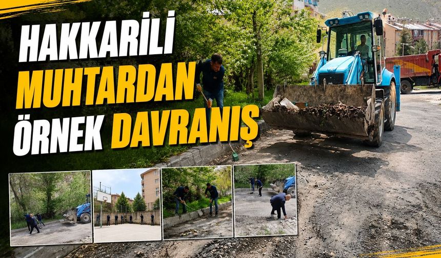 Hakkarili mahalle muhtarından örnek davranış