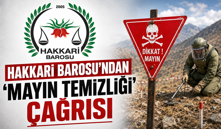 Hakkari Barosu’ndan 'Mayın Temizliği' çağrısı