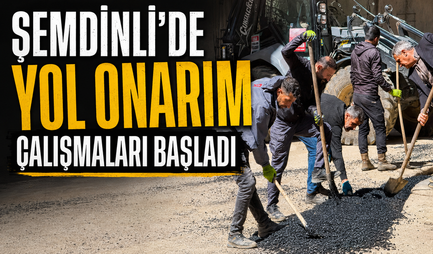 Şemdinli'de yol onarım çalışmaları başladı