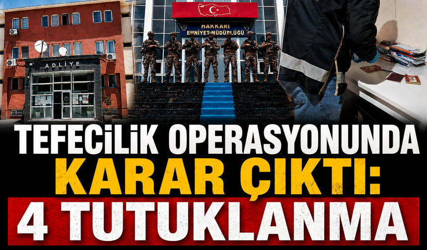 Tefecilik operasyonunda karar çıktı: 4 tutuklanma