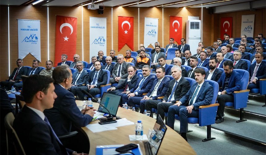 Hakkari'de İl Koordinasyon Kurulu Toplantısı yapıldı