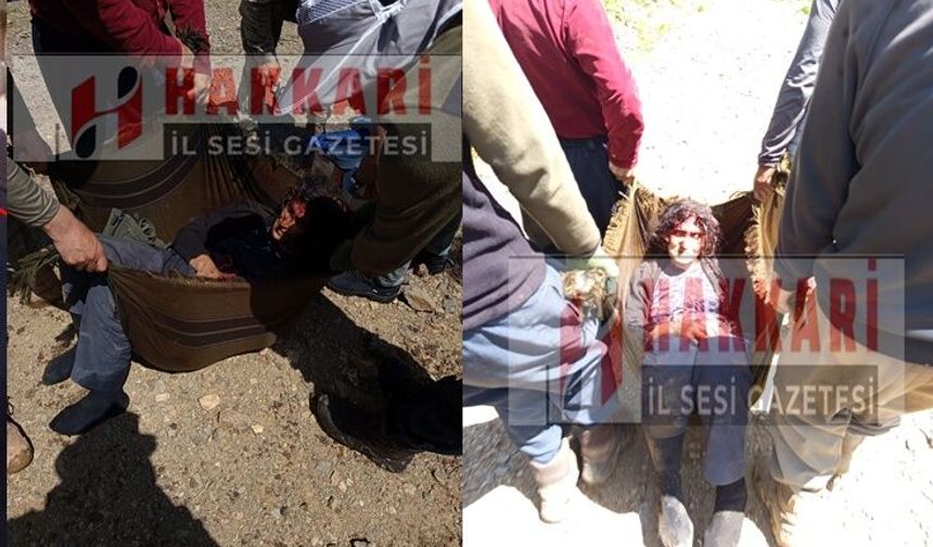 Hakkari’de pancar toplamaya giden bir kadın yaralandı
