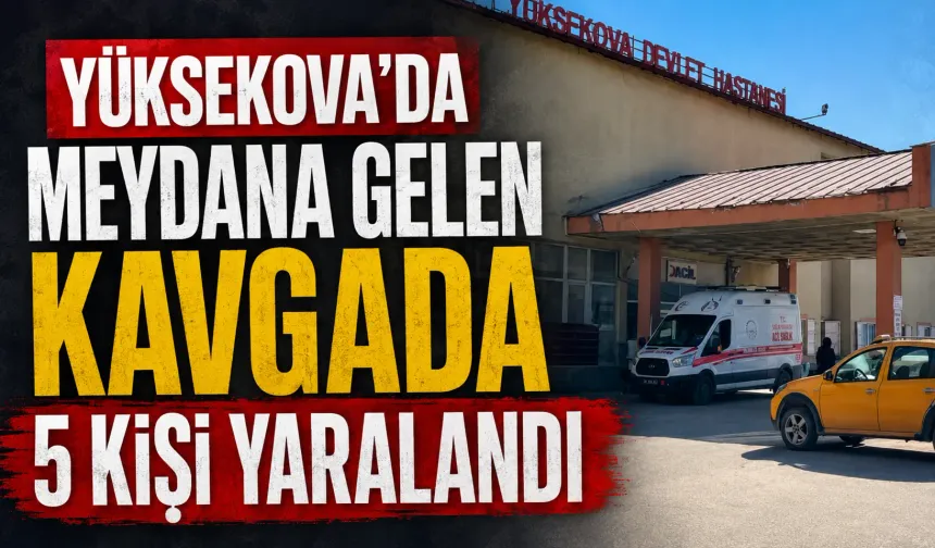 Yüksekova’da meydana gelen kavgada 5 kişi yaralandı