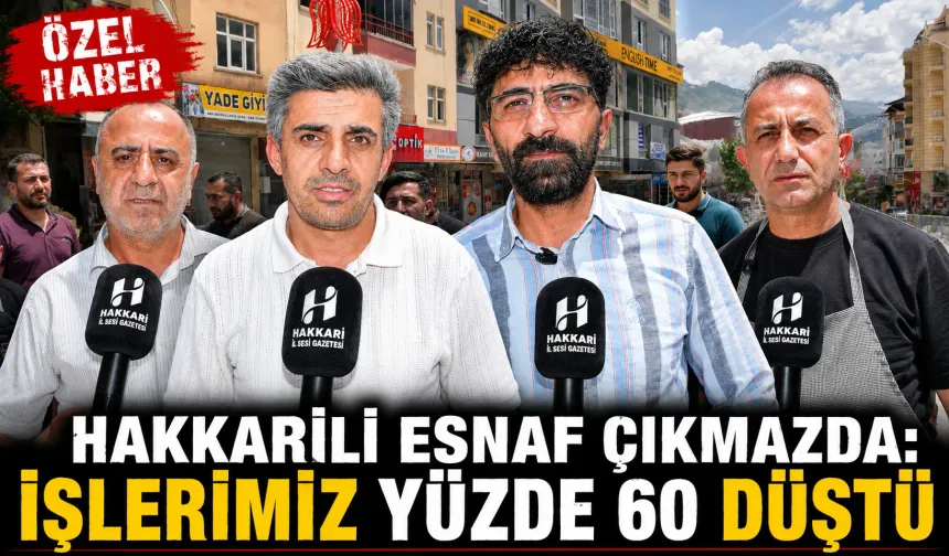 Hakkari'de bariyerler arasında kalan esnaf çıkmazda