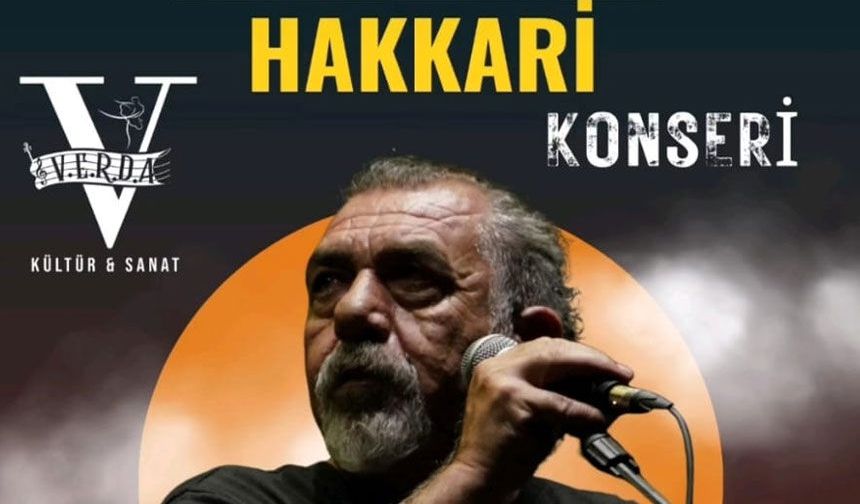 Cevdet Bağca Hakkari'de konser verecek