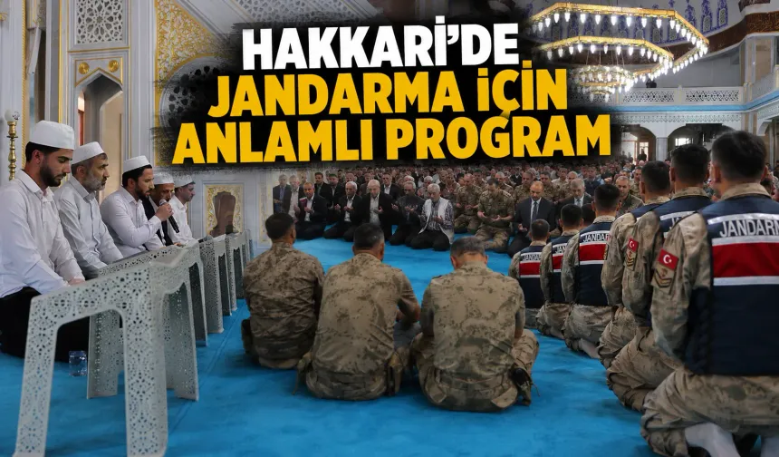 Hakkari’de jandarma için anlamlı program