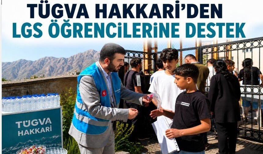 TÜGVA Hakkari'den LGS öğrencilerine destek