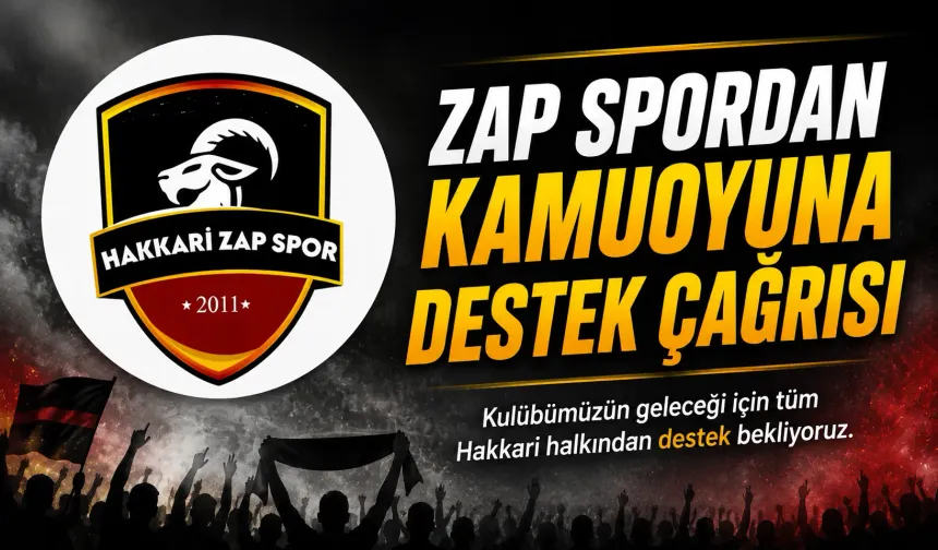 Zap Spordan kamuoyuna destek çağrısı