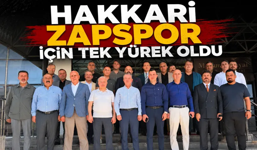 Hakkari Zapspor için tek yürek oldu
