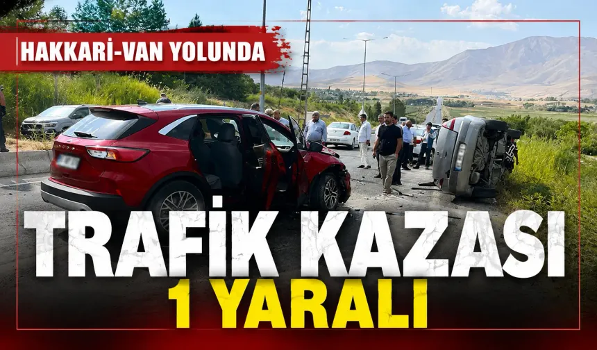Hakkari-Van yolunda trafik kazası: 1 yaralı