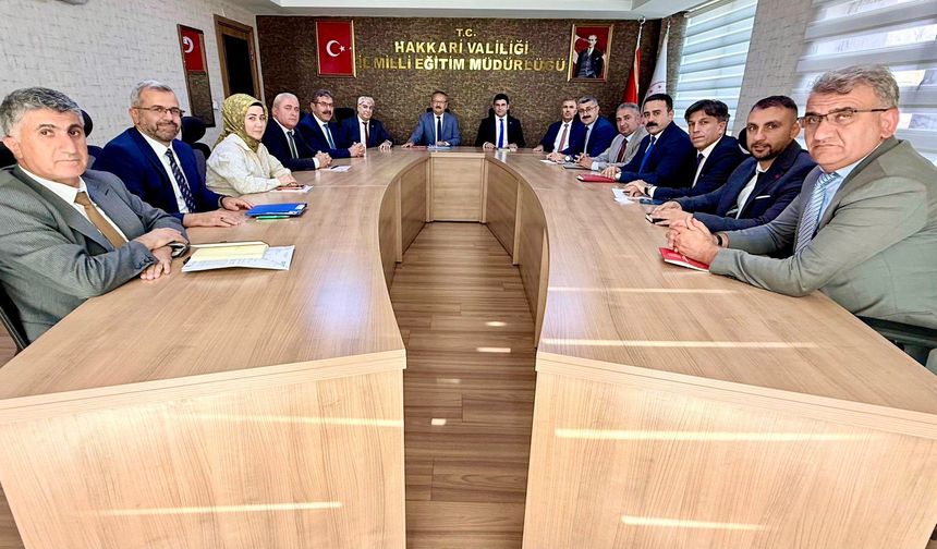 Hakkari’de eğitim denetim ve rehberlik çalışmaları değerlendirildi