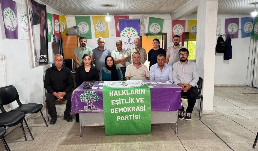 DEM Parti Çukurca’da kongre hazırlıklarına başladı