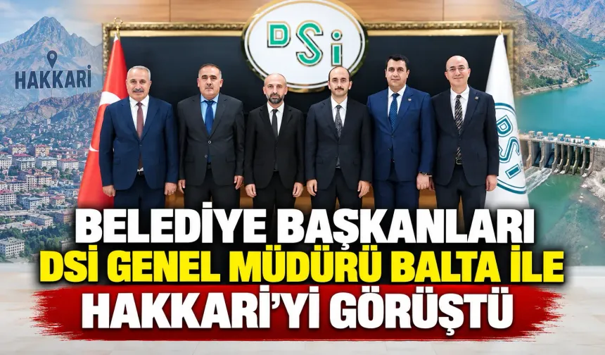 Belediye başkanları DSİ Genel Müdürü Balta ile Hakkari’yi görüştü